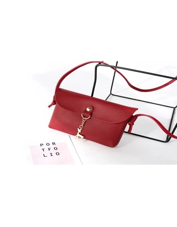 Shoulder Handbag with Reindeer Key Ring