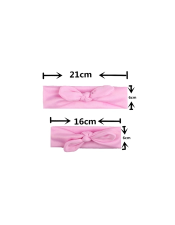 Mom and Baby Plain Headband Set