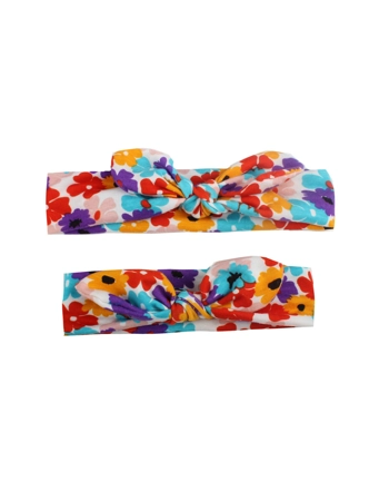 Mom and Baby Flowers Headband Set
