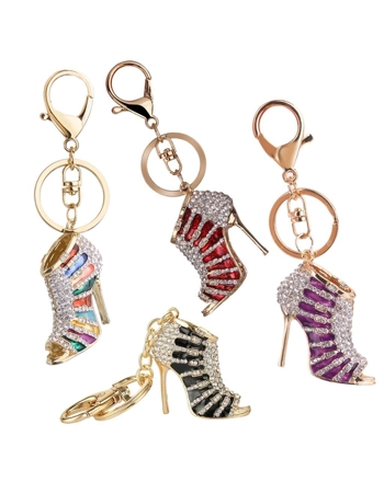 Fashion Rhinestone Shoe Keyr..