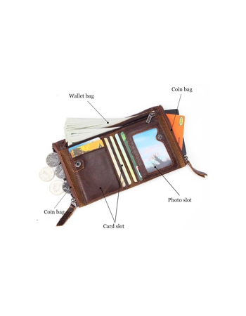 RFID-Blocking Leather Wallet