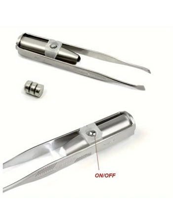 LED Light Eyebrow Tweezer