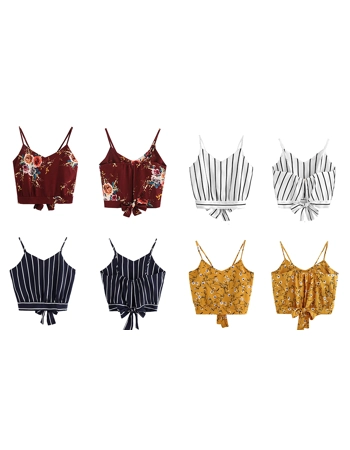 Women’s V-Neck Crop Top