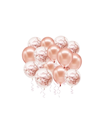 Confetti and Metallic Balloons (Pack of 20)