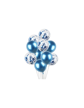 Confetti and Metallic Balloons (Pack of 20)