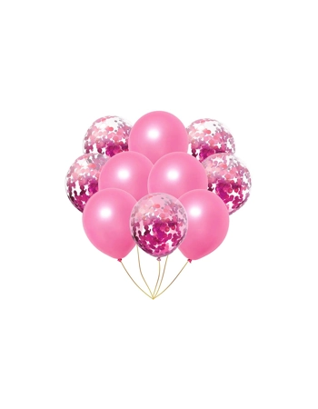 Confetti and Metallic Balloons (Pack of 20)