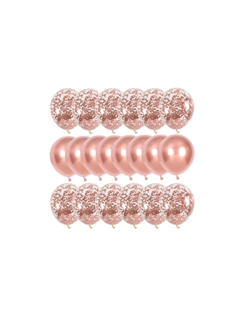 Confetti and Metallic Balloons (Pack of 20)