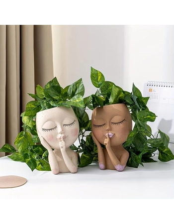 Chic Face Plant Pot