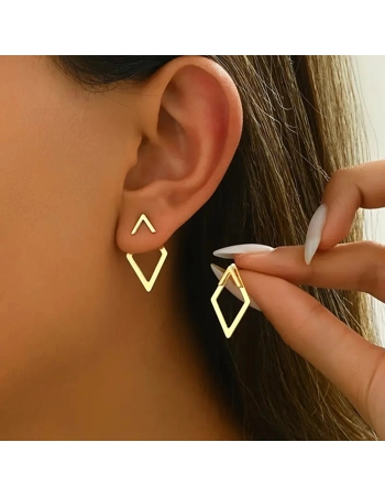 Geometric Cut Out Stud Earri.. Geometric Cut Out Stud Earri..