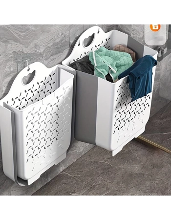 Collapsible Wall-Mounted Laundry Basket