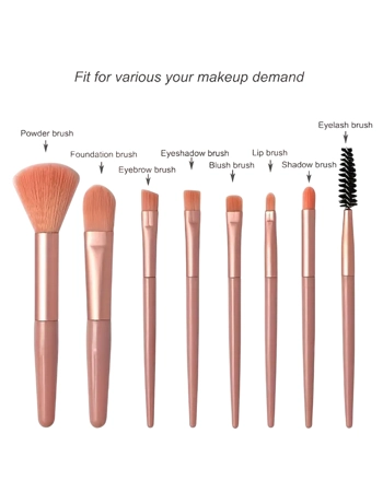 Mini Travel Brush Set 8pcs