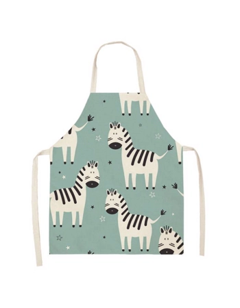 Fun Zebra Print Kids Apron