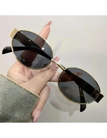 Gold Frame Oval Sunglasses Gold Frame Oval Sunglasses