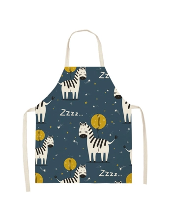 Fun Zebra Print Kids Apron