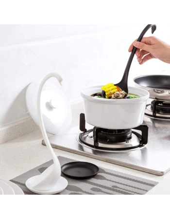 Swan Serving Spoon with Stand