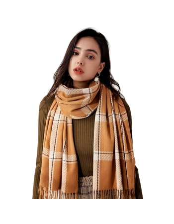 Soft Winter Checked Scarf