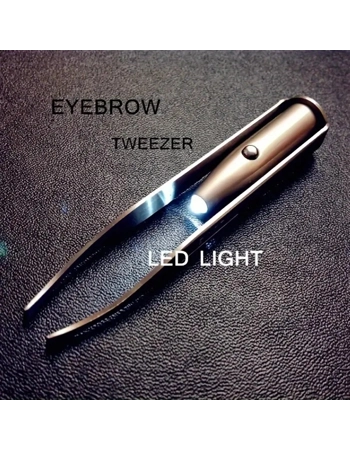 LED Light Eyebrow Tweezer