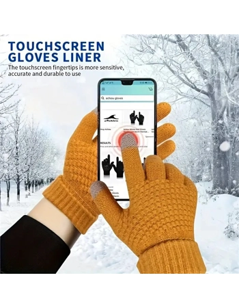 Knitted Winter Gloves – Touc.. Knitted Winter Gloves – Touc..