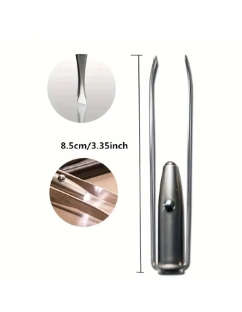 LED Light Eyebrow Tweezer