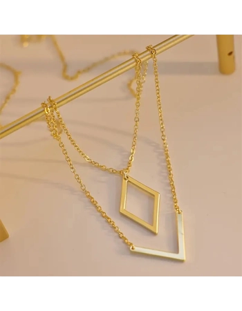 Minimalist V Pendant Necklace