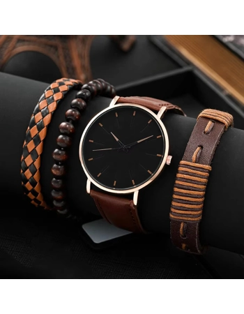Men’s Watch & Bracelets Set Men’s Watch & Bracelets Set