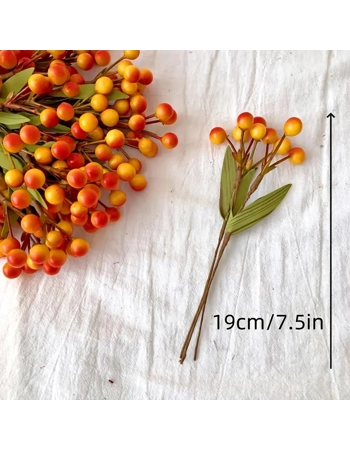Artificial Autumn Berry Stems – 10 Pack Artificial Autumn Berry Stems – 10 Pack