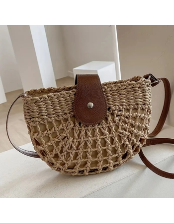 Half-Moon Woven Crossbody Bag Half-Moon Woven Crossbody Bag