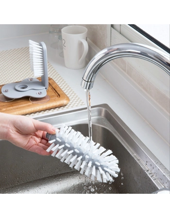 Bottle Cleaning Brush with Suction Cup - Kitchen Sink Organiser