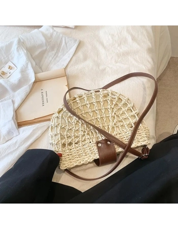 Half-Moon Woven Crossbody Bag Half-Moon Woven Crossbody Bag