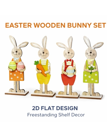 Easter Wooden Bunny Decorati..