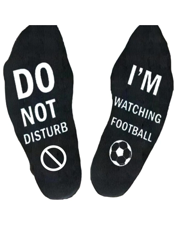 Men's "Do Not Disturb" Football Socks