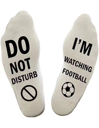 Men's "Do Not Disturb" Football Socks
