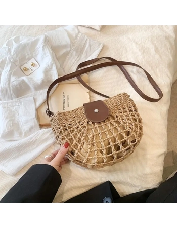 Half-Moon Woven Crossbody Bag Half-Moon Woven Crossbody Bag