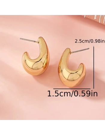 Gold Teardrop Earrings