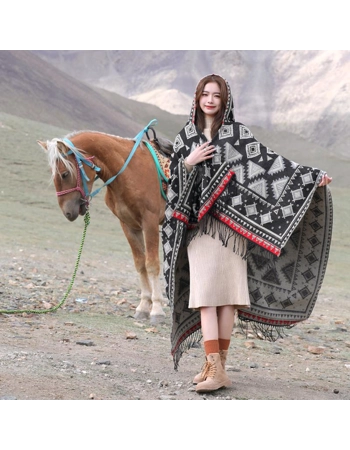 Oversized Hoodie Shawl