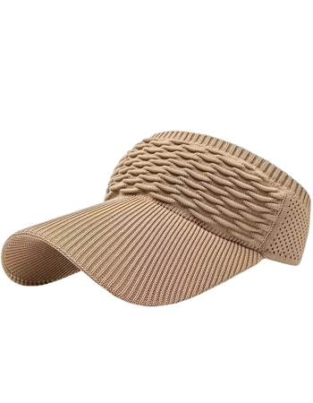 Textured Knit Sun Visor