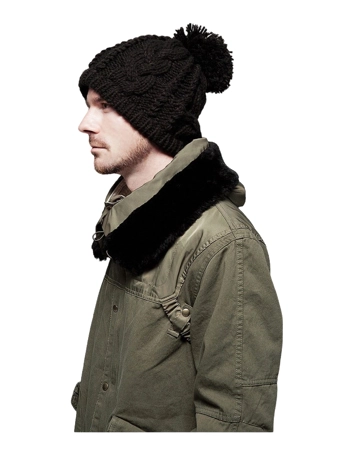 Unisex Knitted Bobble Beanie