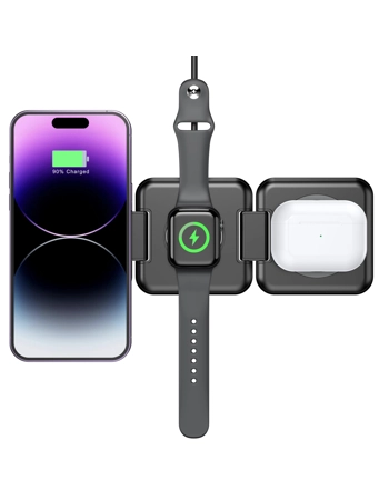 3in1 Magnetic Foldable Wireless Charging Station