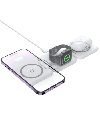 3in1 Magnetic Foldable Wireless Charging Station