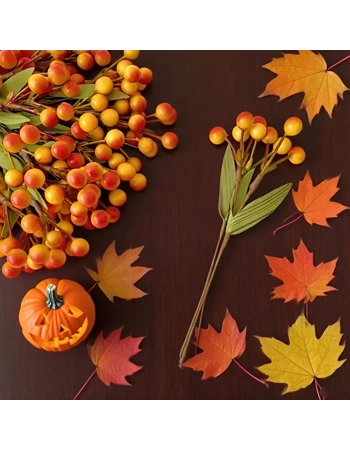 Artificial Autumn Berry Stems – 10 Pack Artificial Autumn Berry Stems – 10 Pack