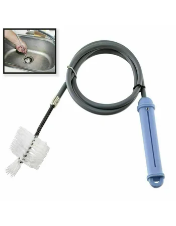 Flexible Drain Cleaner Brush - 17.7 Inch Bendable Pipe Cleaner For Shower, Sink, Toilet Hair Clog Removal