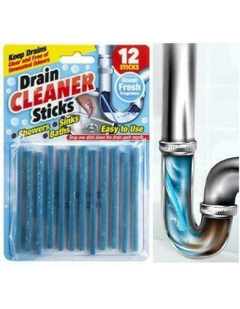 Magic Drain Cleaner Sticks - Pack of 12
