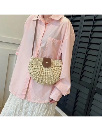 Half-Moon Woven Crossbody Bag Half-Moon Woven Crossbody Bag