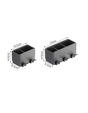 Wall-Mounted Toothbrush Holder & Bathroom Organiser