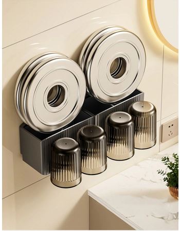 Wall-Mounted Toothbrush Holder & Bathroom Organiser