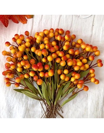Artificial Autumn Berry Stems – 10 Pack Artificial Autumn Berry Stems – 10 Pack