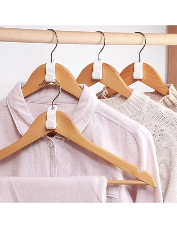 Space Saving Clothes Hanger Connector Hooks