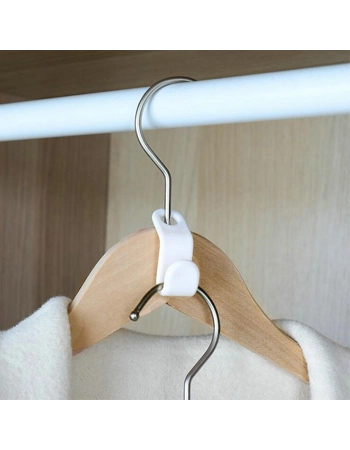 Space Saving Clothes Hanger Connector Hooks