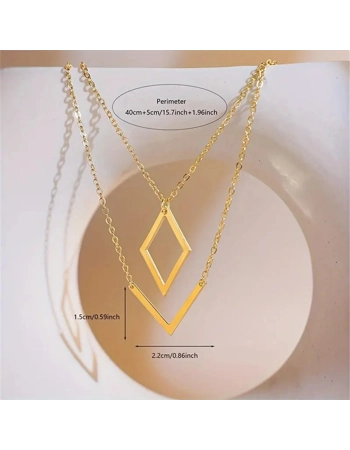 Minimalist V Pendant Necklace