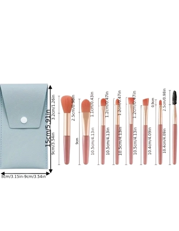 Mini Travel Brush Set 8pcs
